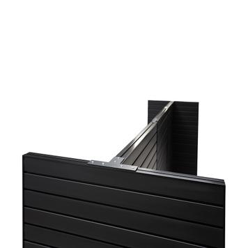 FlexiSlot-® Kanallı Pano Fuar Standı „Style-Black“ - 3.900 x 800 mm Ana stand