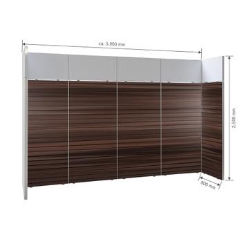 FlexiSlot® Kanallı Pano Fuar Standı „Style“ 3.900 x 800 mm Ana Stand